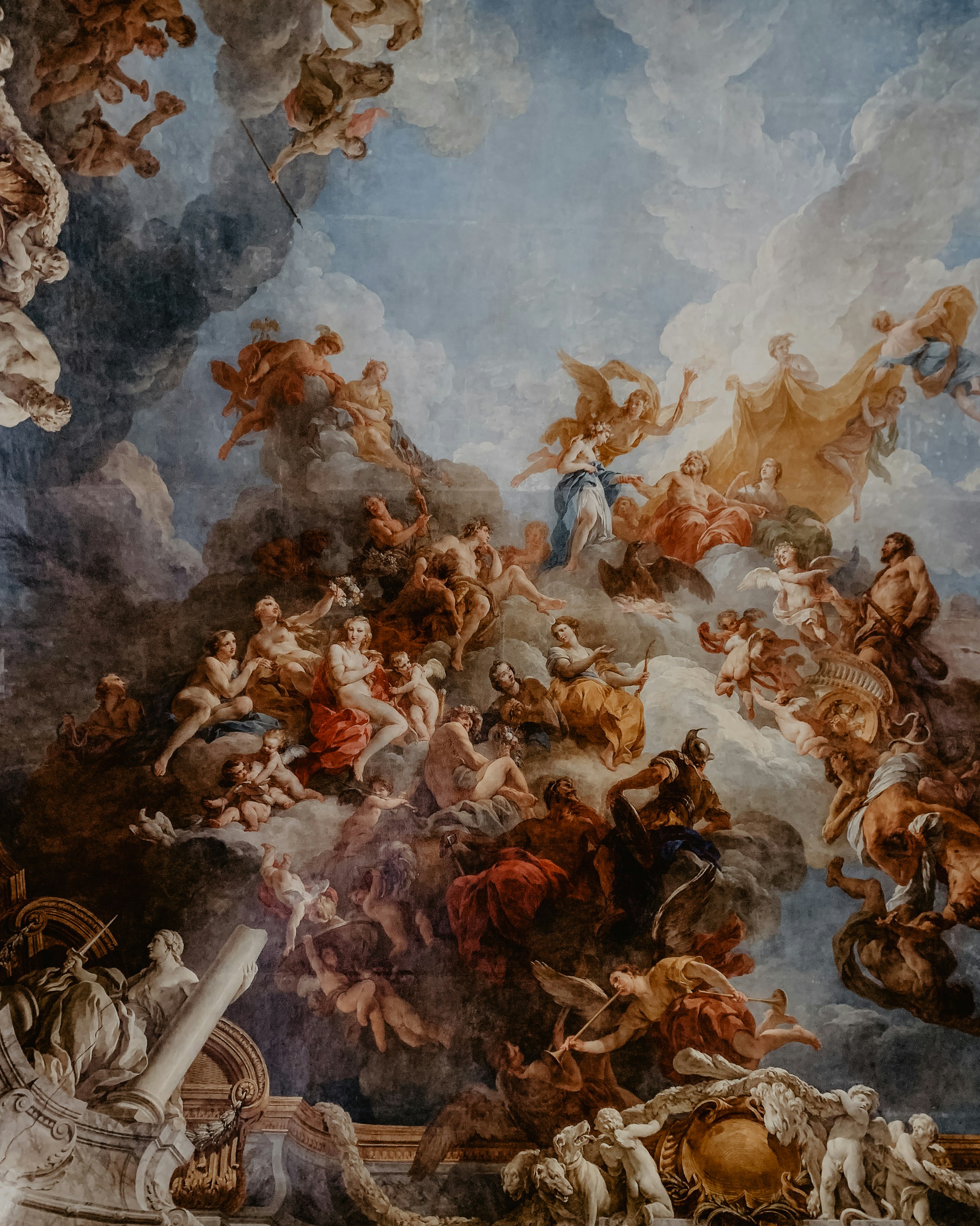 Baroque ceiling fresco — the world as a canvas