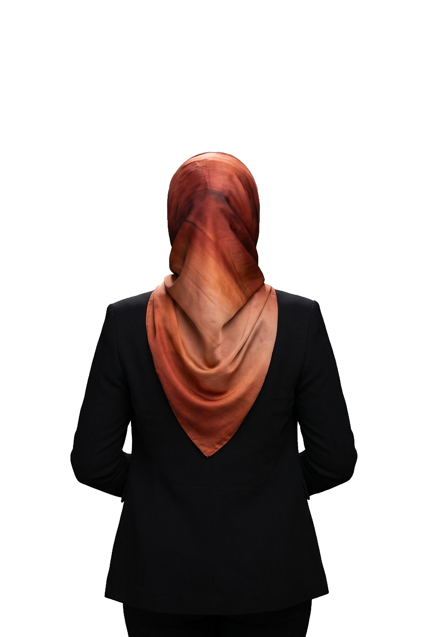 Lateefat facing away